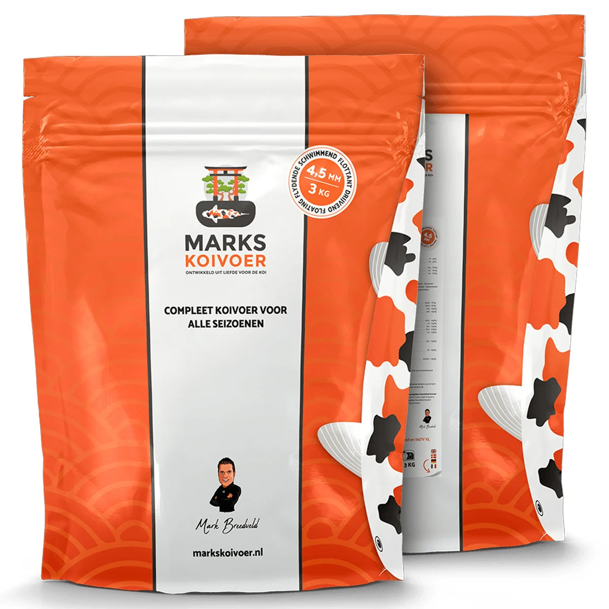 Marks Koivoer 4,5 mm Drijvend – 4 kg Premium Koivoer voor Groei & Kleur