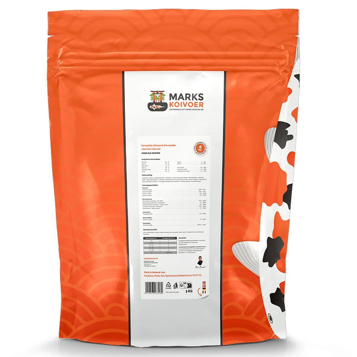 Marks Koivoer Multi Season 6 mm drijvend- Voor een gezonde koi