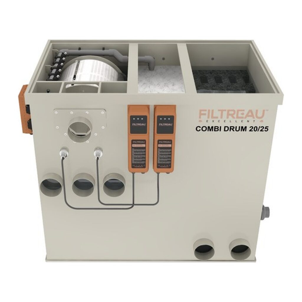 Combi drum 20/25 vijver trommel filter Filtreau