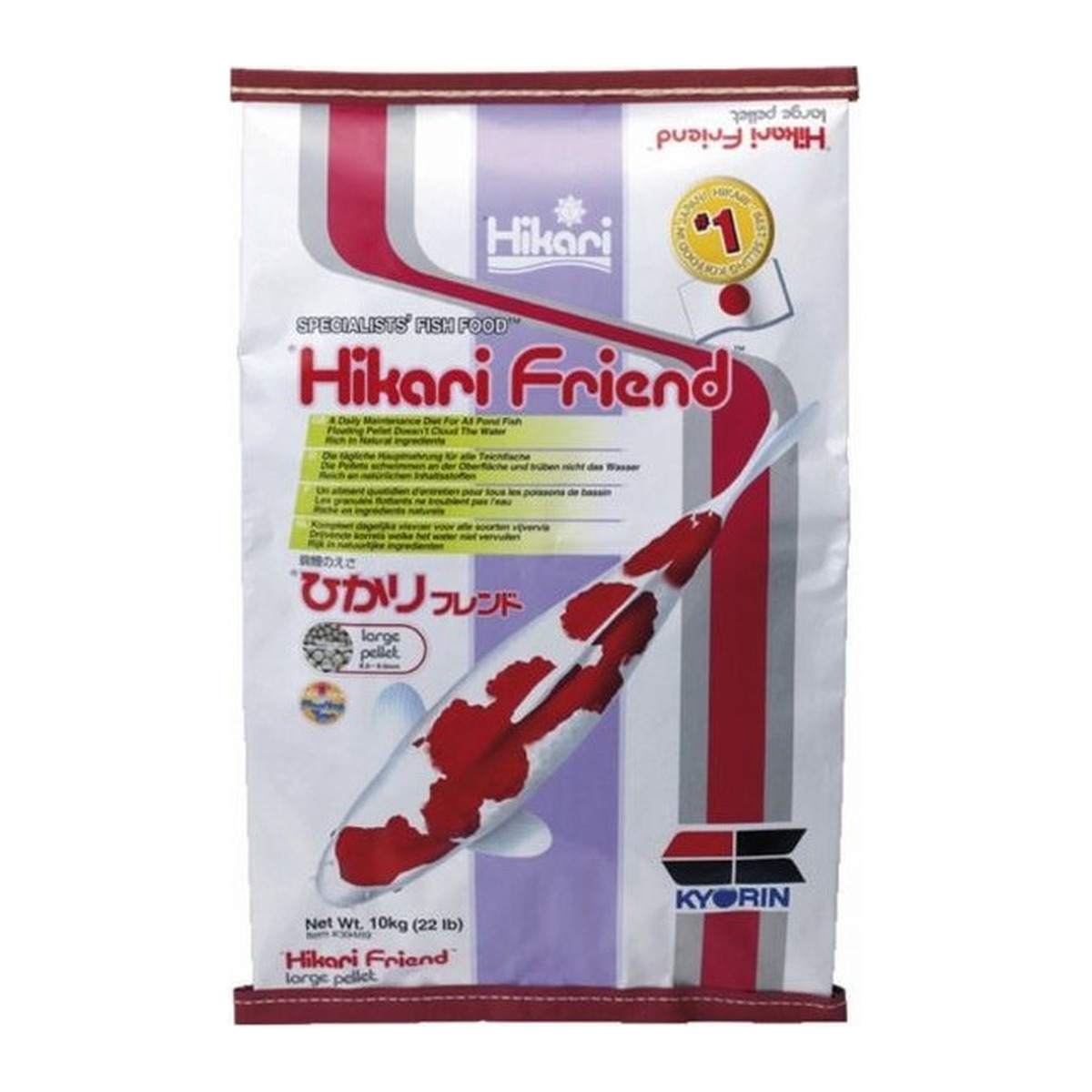 Hikari Friend Large 10 kg – Drijvend Koivoer voor Koi en Grote Vijvervissen