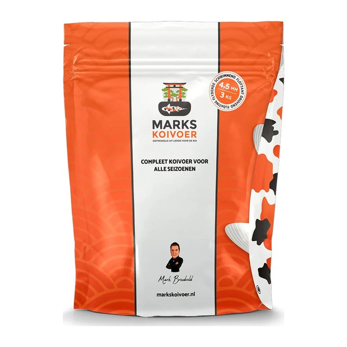 Marks Koivoer 4,5 mm Drijvend – 4 kg Premium Koivoer voor Groei & Kleur